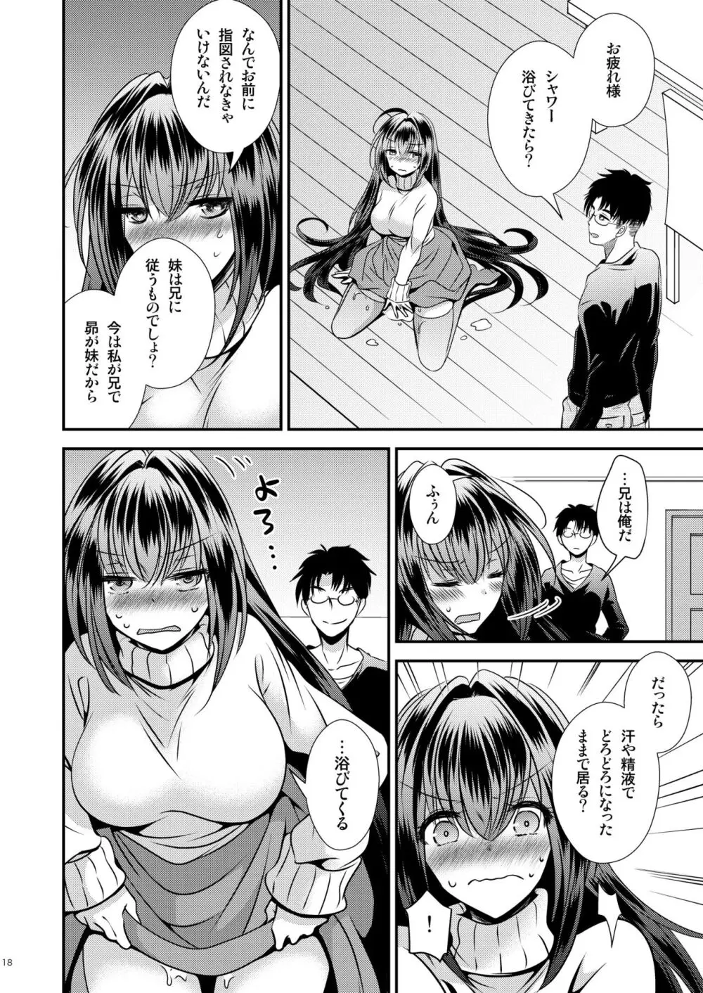 性欲処理に使っていた妹と入れ替わった兄 - page18