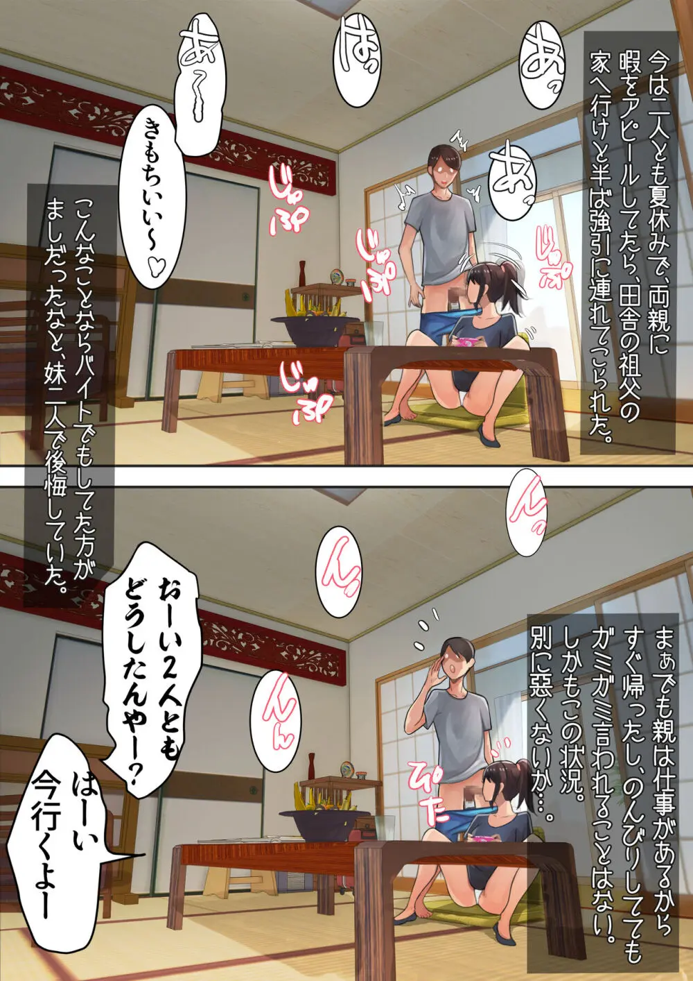 妹と二人で田舎の祖父の家に泊まりに来た - page3