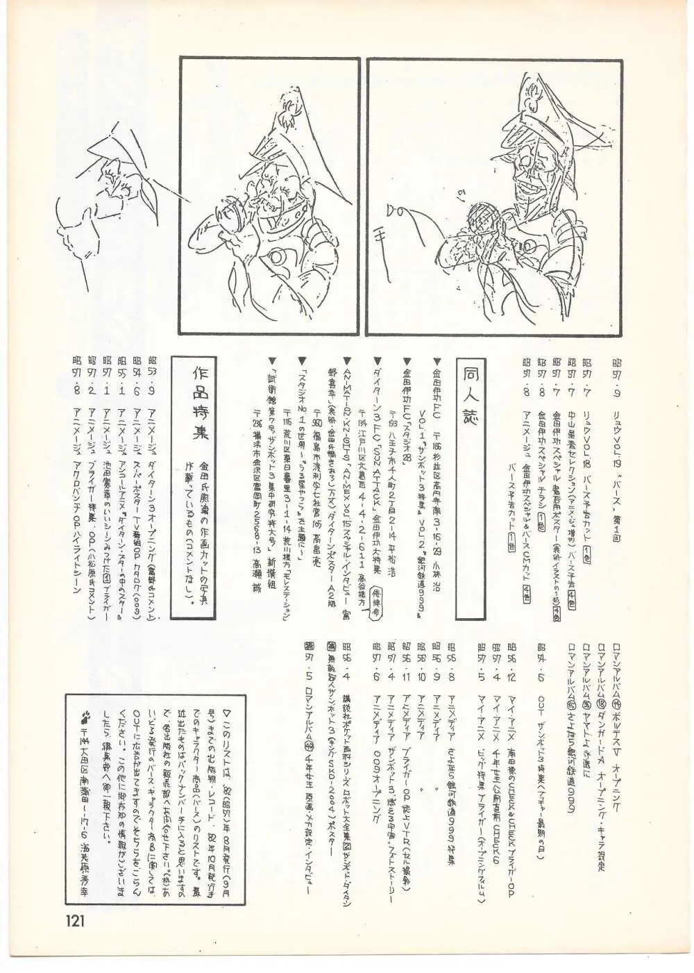 THE ANIMATOR 1 金田伊功特集号 - page116