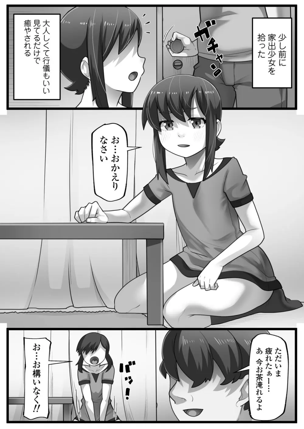 一宿一犯 家出少女はオジサンのオナホ - page2