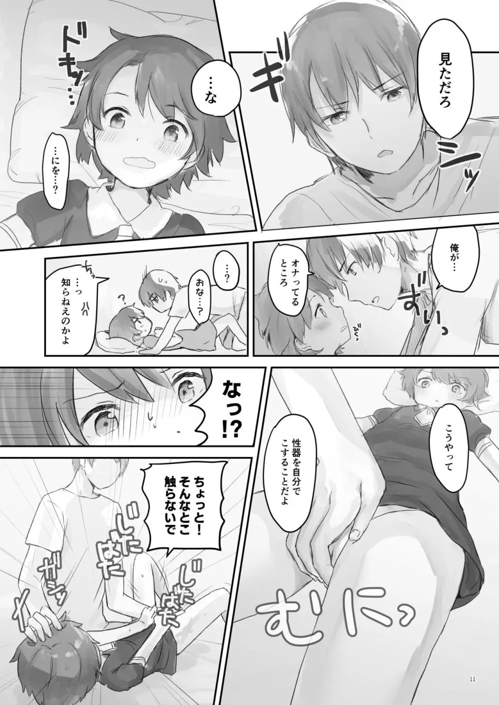 生意気な妹を大体手だけでイかせまくる - page10