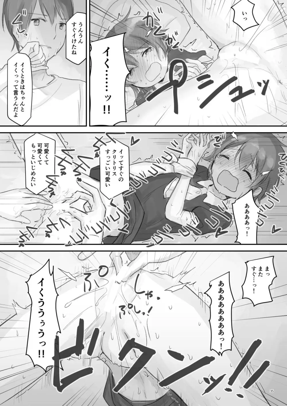 生意気な妹を大体手だけでイかせまくる - page34