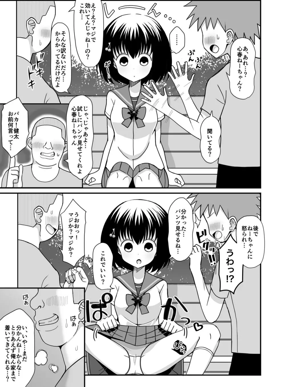 催眠アプリを手に入れたのでお姉さんを玩具にしてみた - page4