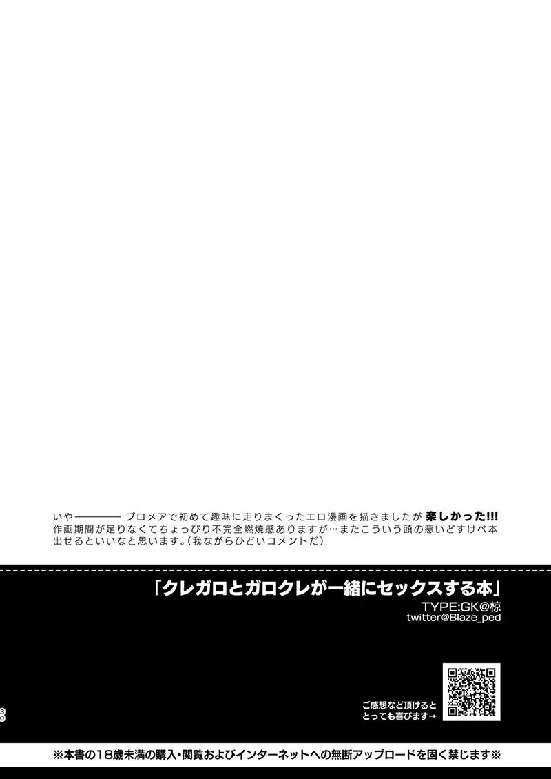 クレガロとガロクレが一緒にセックスする本 - page29