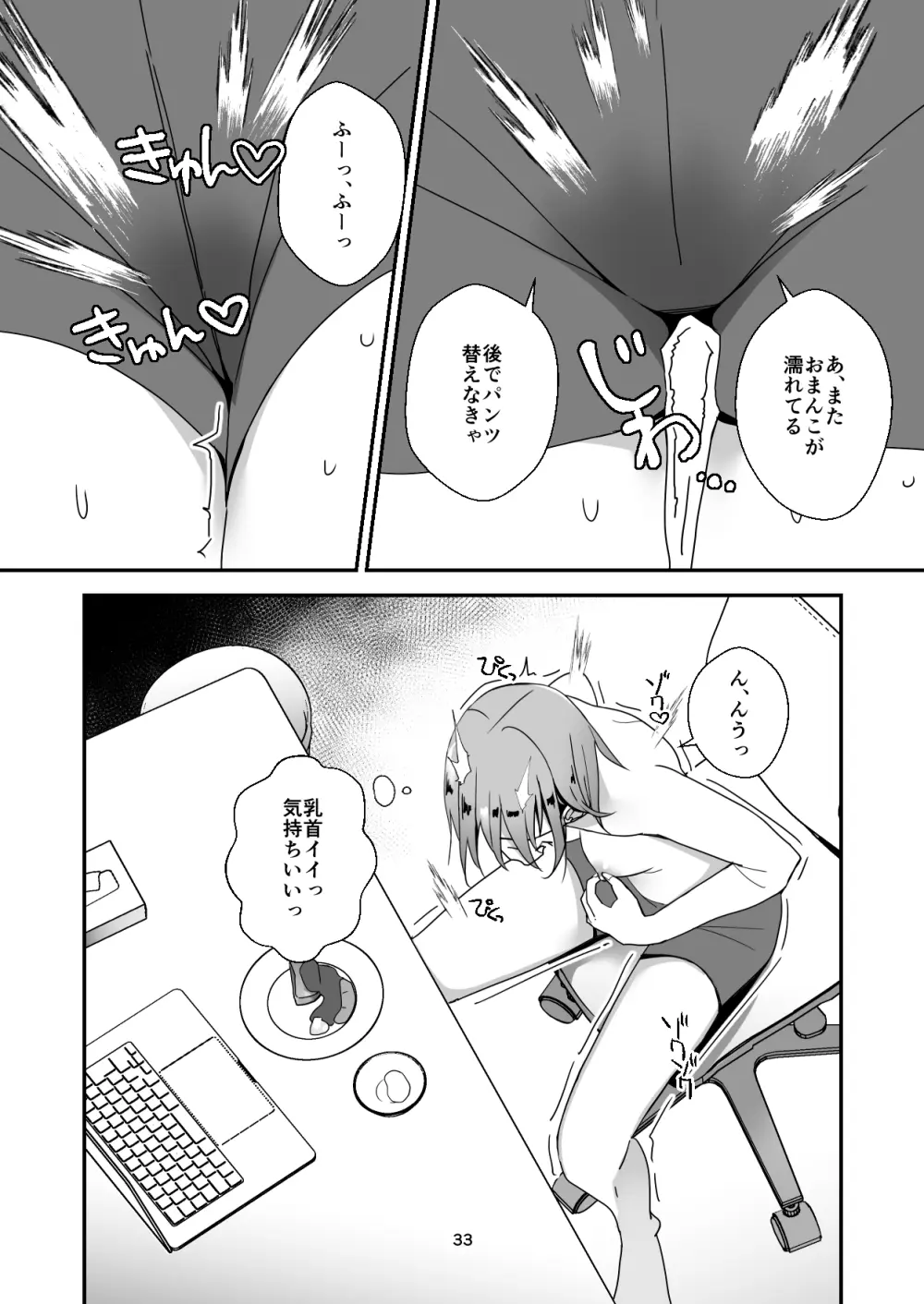 朝おんしたのでひたすらオナニーします 2 - page33