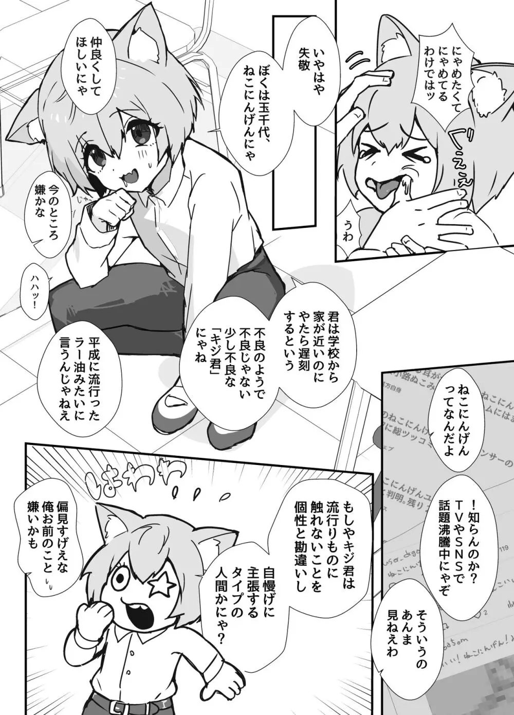 うざくてかわいいバカでえっちなネコミミ - page3