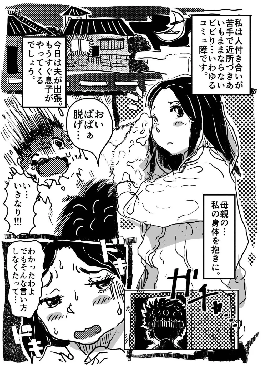 「コミュ障のお母さんと、そこに付け込んでセクハラする息子の話。」 - page3