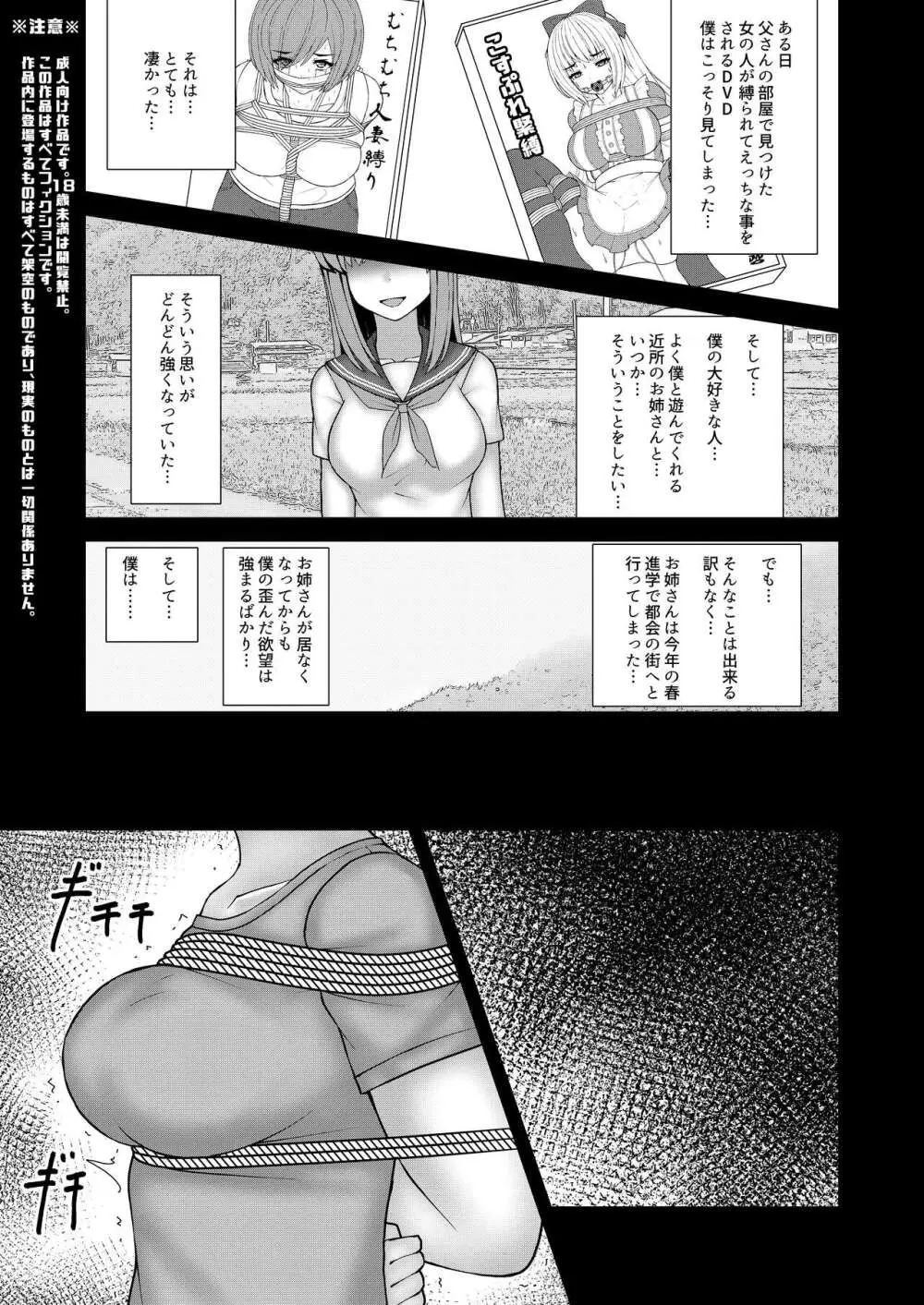 憧れのお姉さんは縛られて僕のモノ - page2