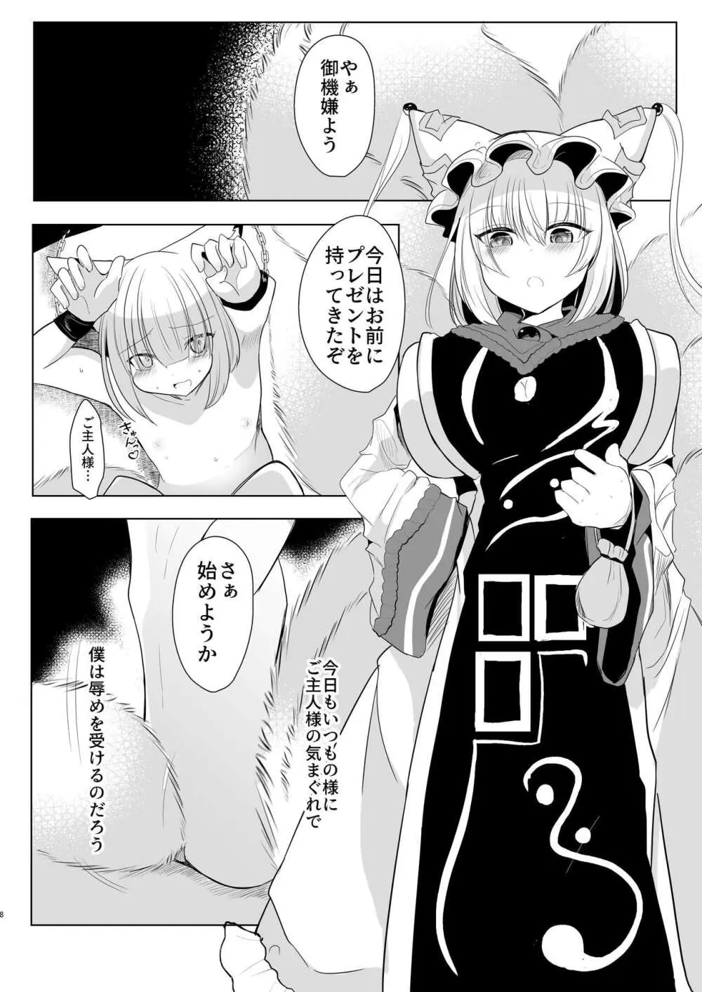 八雲藍による性奴○射精管理調教 子狐編 - page7