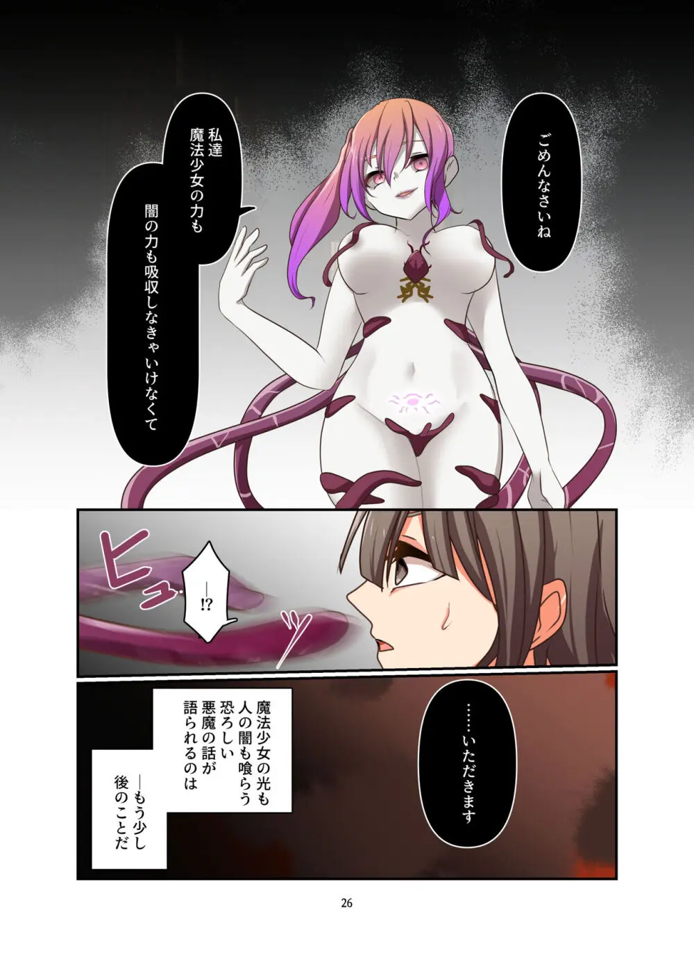 変身回数に限りがある世界の魔法少女が悪の手を取り堕ちた先。 - page26