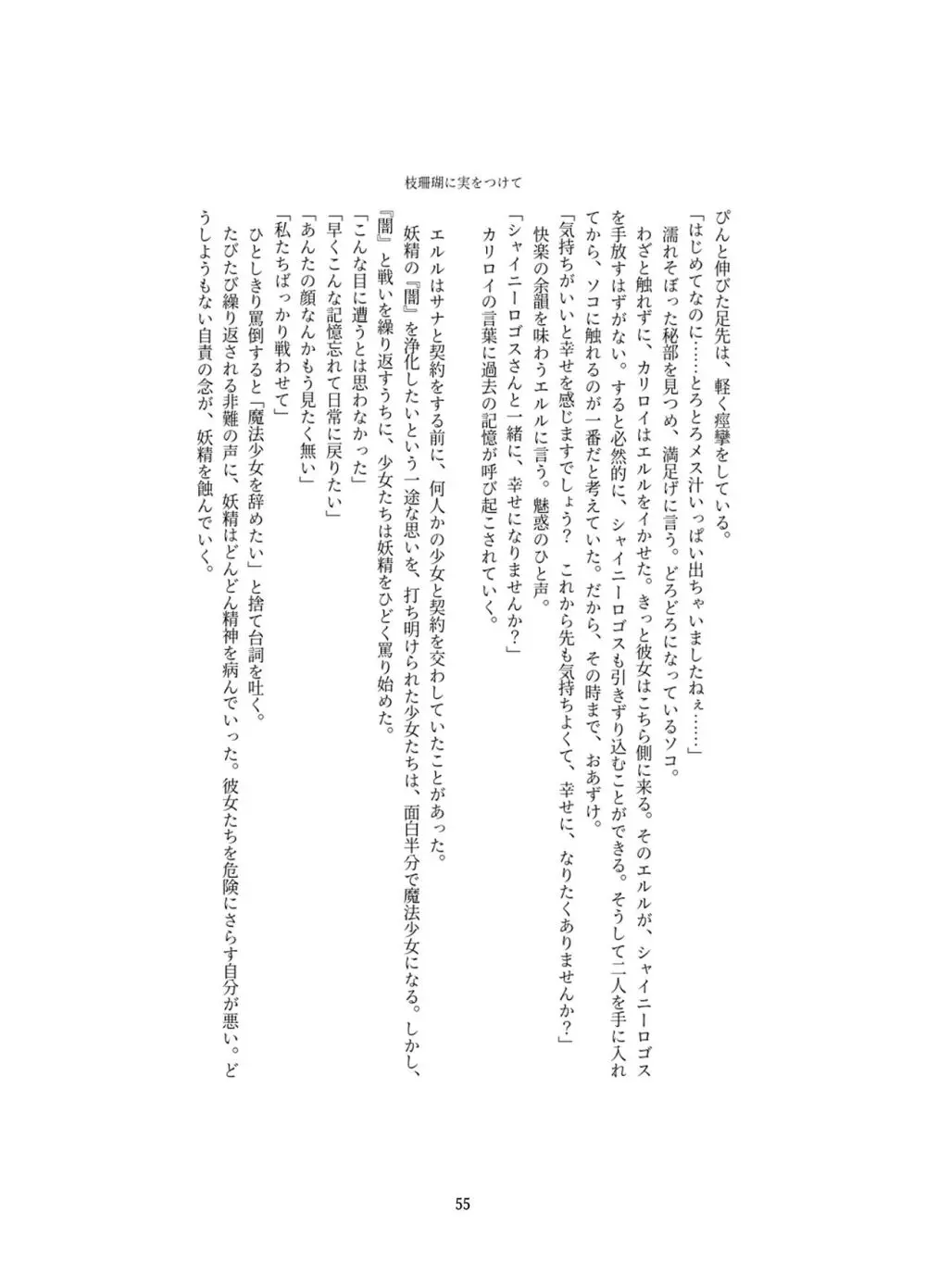 変身回数に限りがある世界の魔法少女が悪の手を取り堕ちた先。 - page55