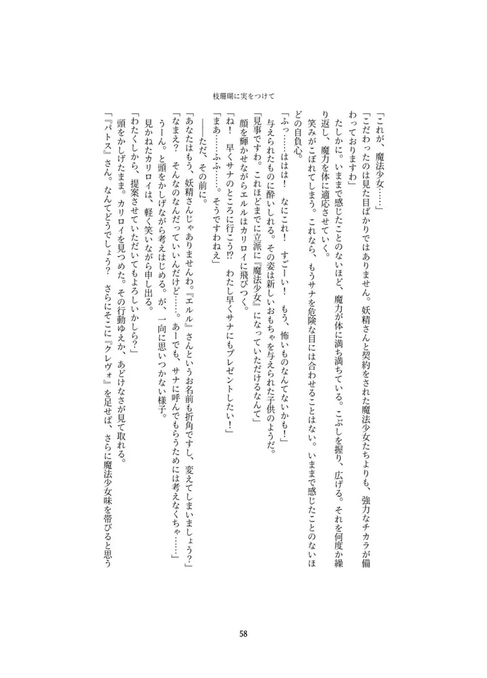 変身回数に限りがある世界の魔法少女が悪の手を取り堕ちた先。 - page58