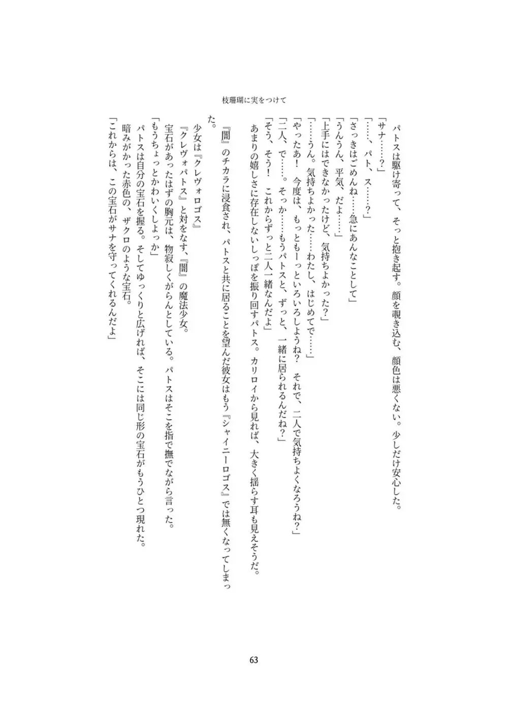 変身回数に限りがある世界の魔法少女が悪の手を取り堕ちた先。 - page63