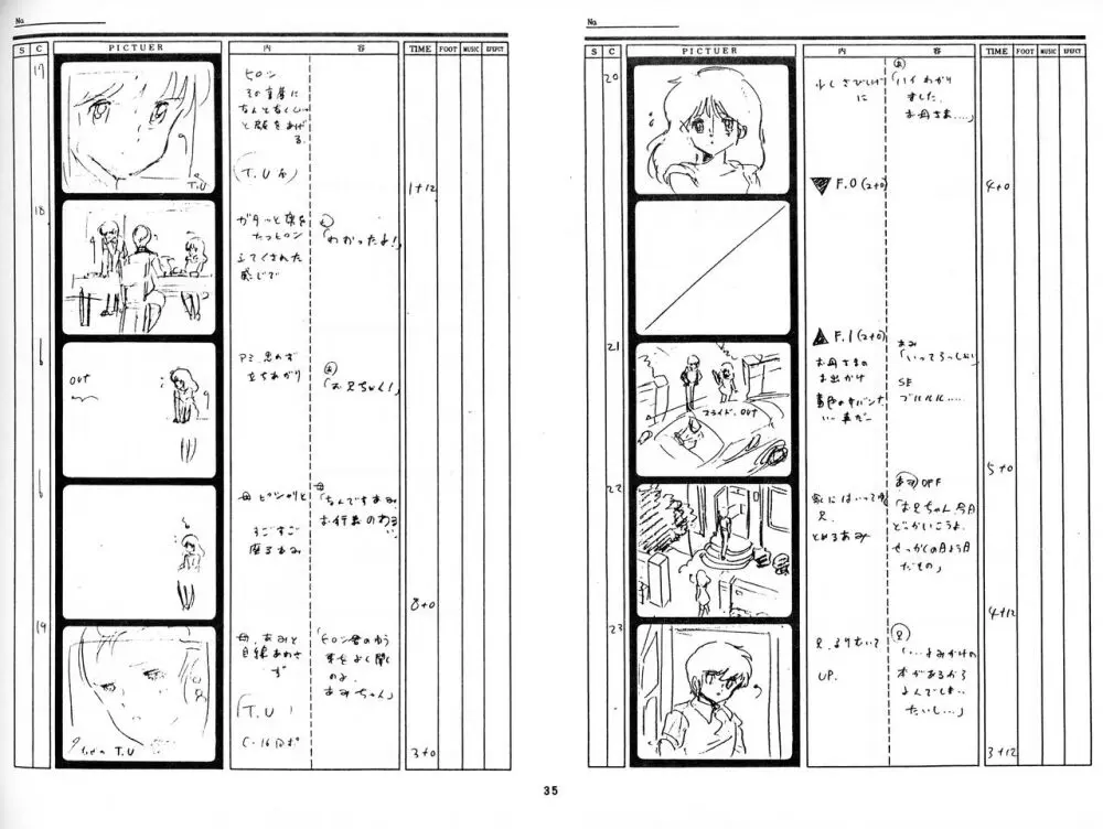 くりいむレモン 絵コンテ･設定資料集 PART1 ｢媚･妹･Baby｣ ＆ PART5｢亜美･AGAIN｣ - page33