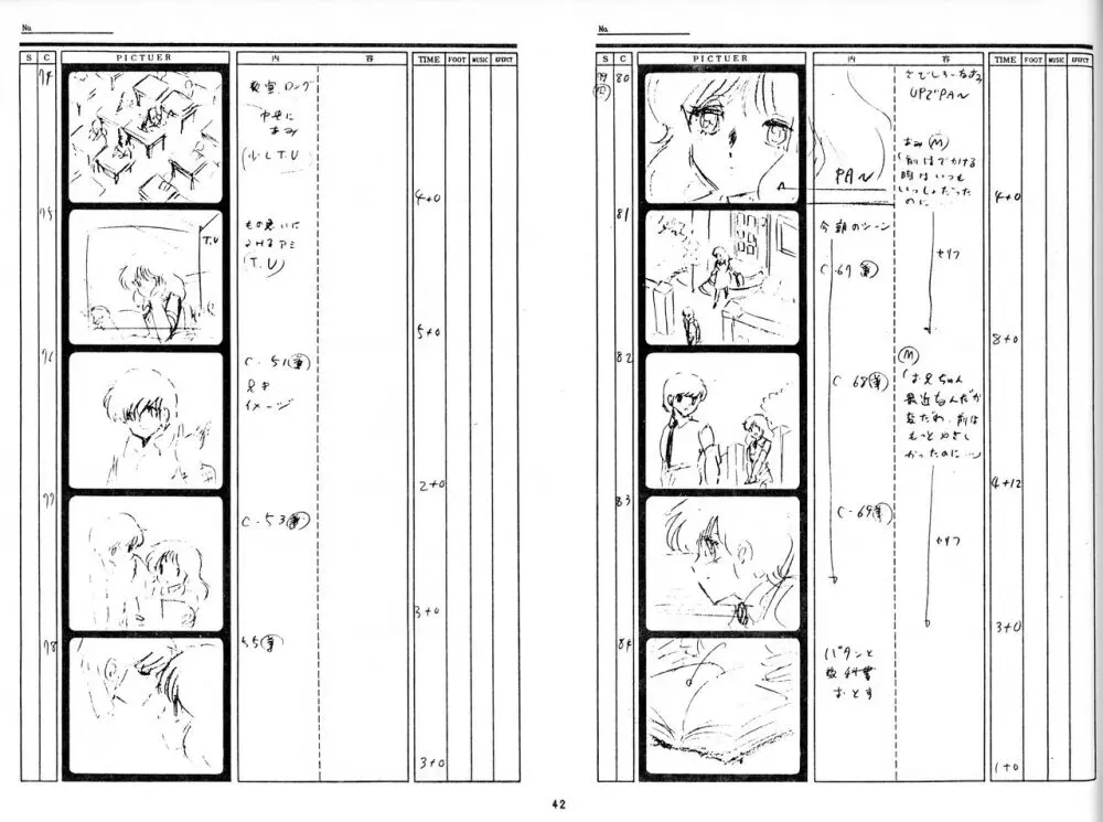 くりいむレモン 絵コンテ･設定資料集 PART1 ｢媚･妹･Baby｣ ＆ PART5｢亜美･AGAIN｣ - page40