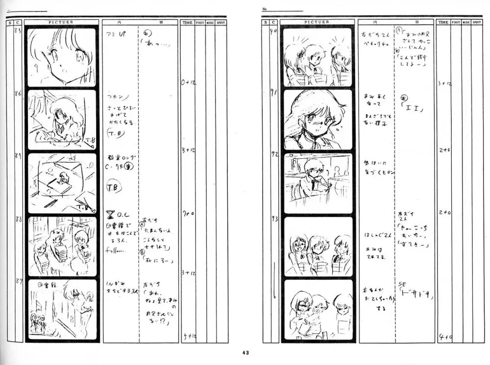 くりいむレモン 絵コンテ･設定資料集 PART1 ｢媚･妹･Baby｣ ＆ PART5｢亜美･AGAIN｣ - page41