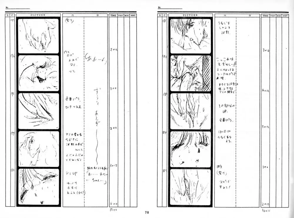 くりいむレモン 絵コンテ･設定資料集 PART1 ｢媚･妹･Baby｣ ＆ PART5｢亜美･AGAIN｣ - page67