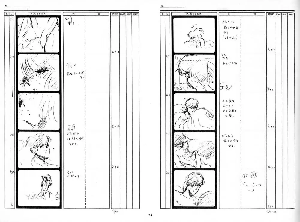 くりいむレモン 絵コンテ･設定資料集 PART1 ｢媚･妹･Baby｣ ＆ PART5｢亜美･AGAIN｣ - page72