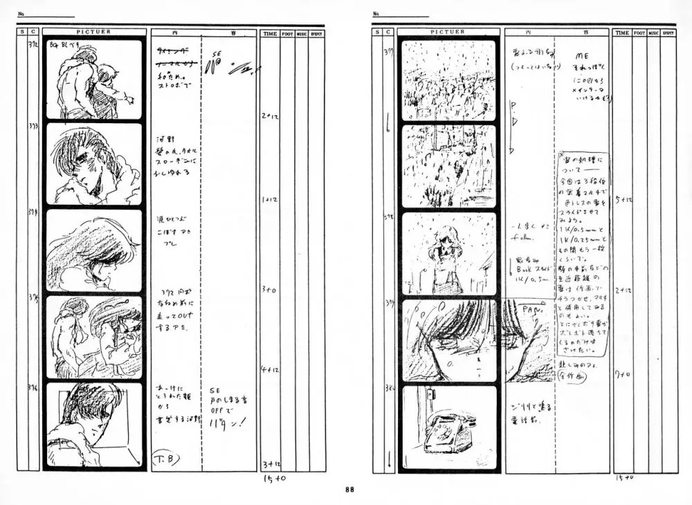 くりいむレモン 絵コンテ･設定資料集 PART1 ｢媚･妹･Baby｣ ＆ PART5｢亜美･AGAIN｣ - page87