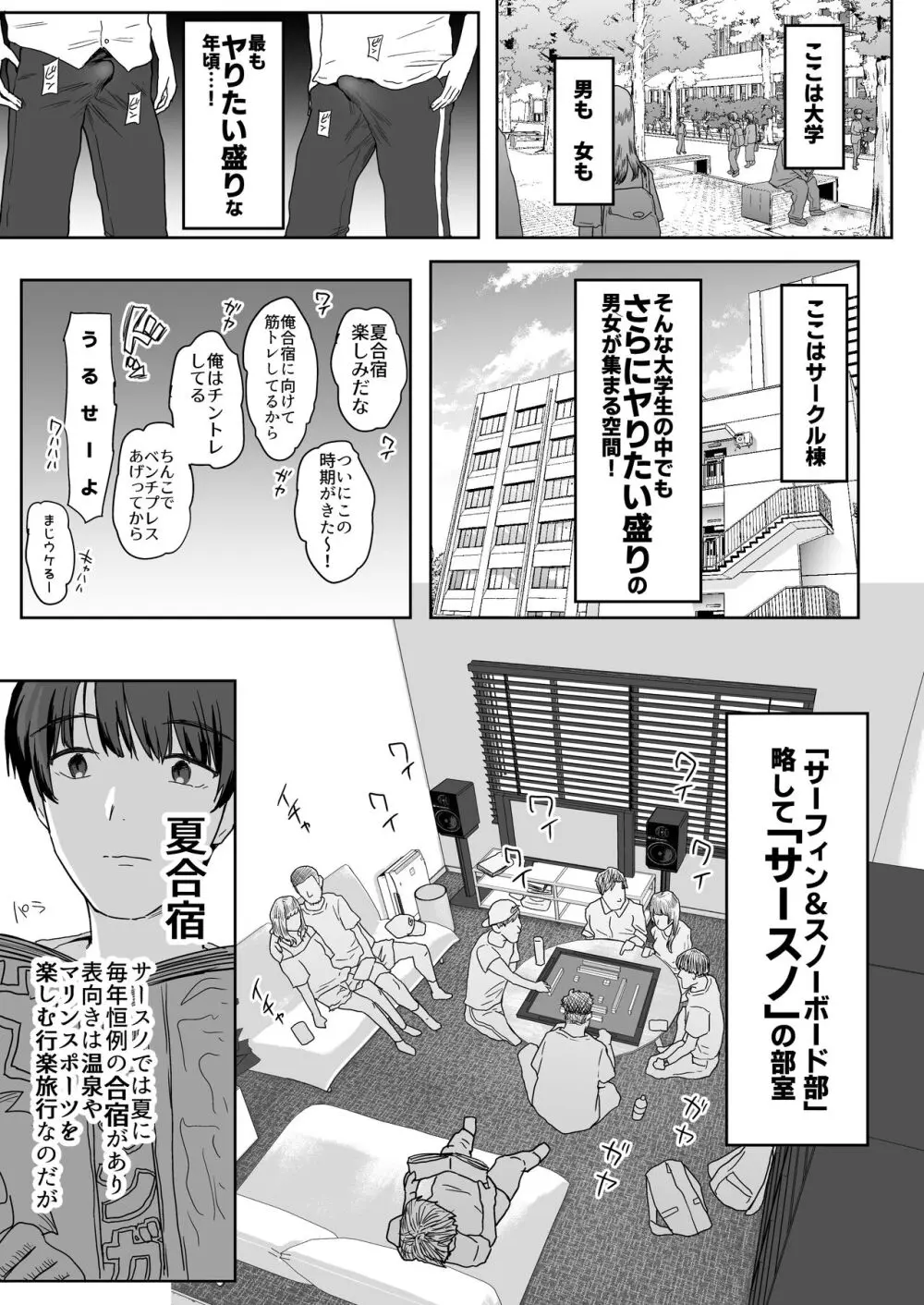 ヤリサー合宿に男は僕一人 - page7