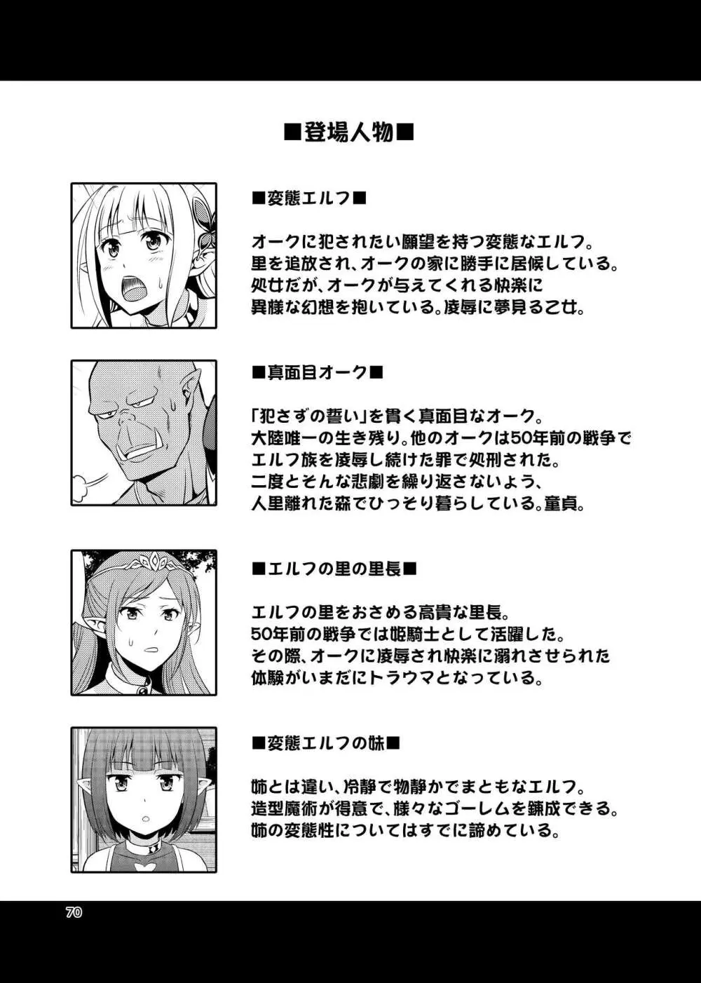 変態エルフと真面目オーク 同人版総集編 - page69