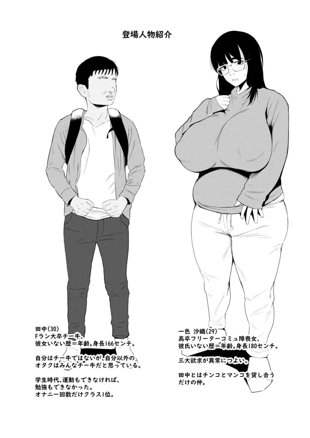 二郎系陰キャ喪女と下品交尾する本 - page4