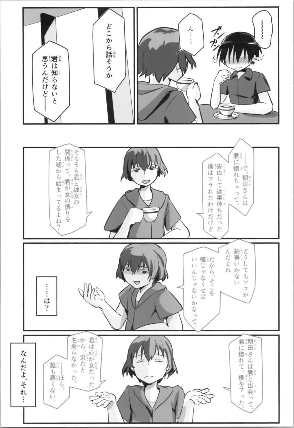 キリ娘ルート Another #09 前編 ～学内女装・強制和姦編～ - page7