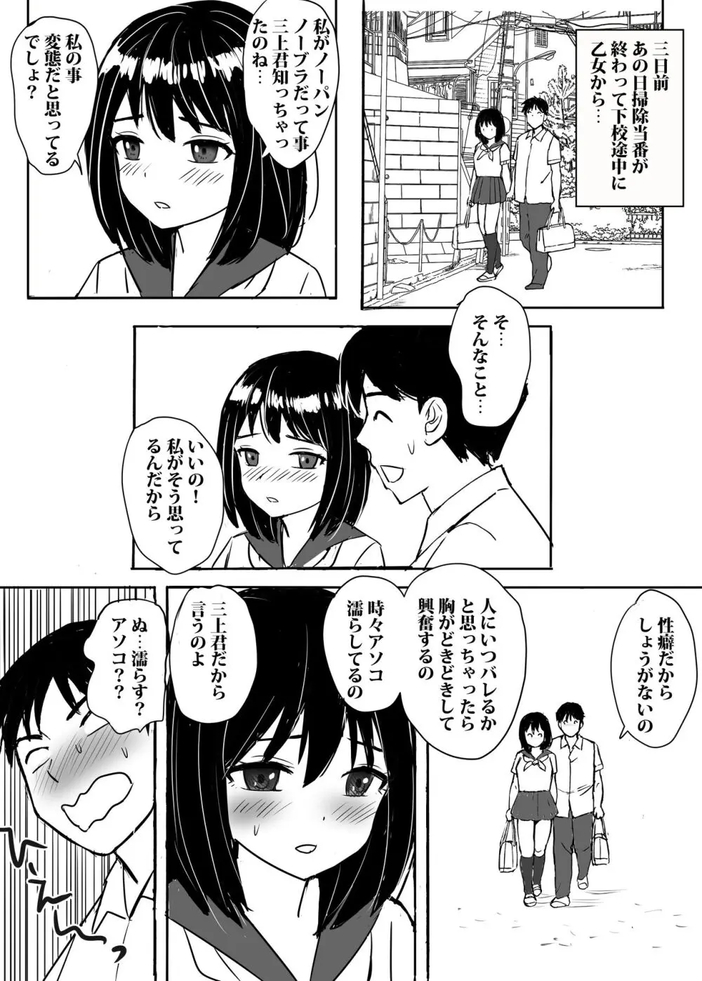 地味委員長がノーパンノーブラで俺にチカンさせた理由 - page16