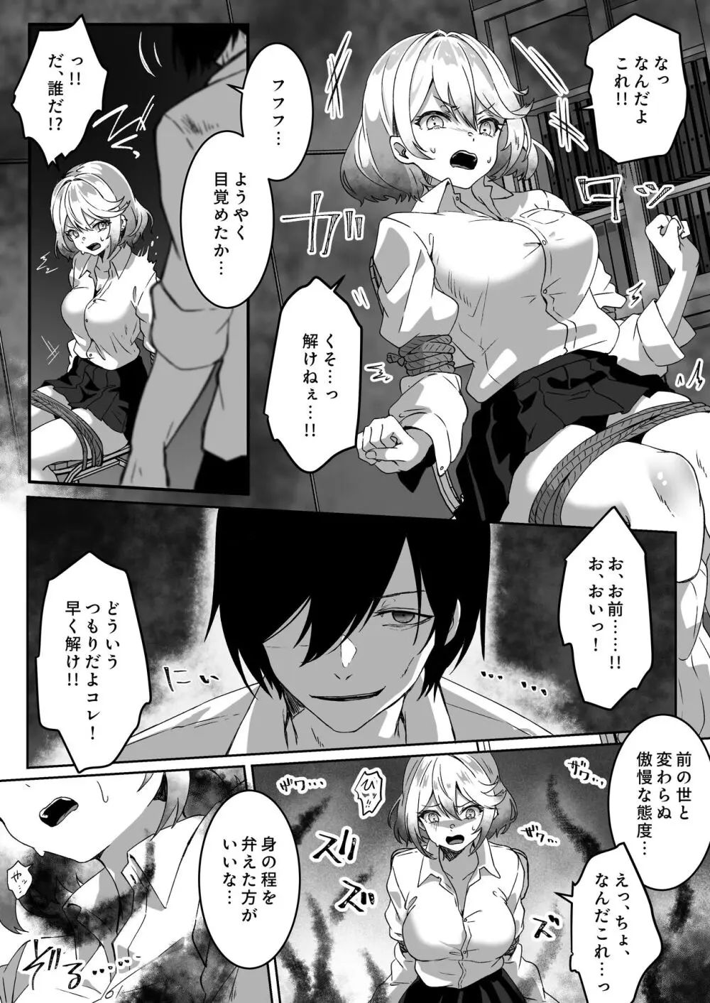 異世界から転生した俺は闇の力で勇者パーティに復讐する～女戦士編～ - page14