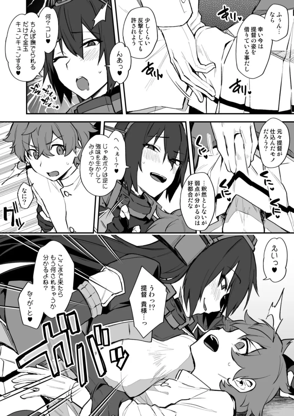 ショタ提督×長門の中身入れ替わり漫画 - page2