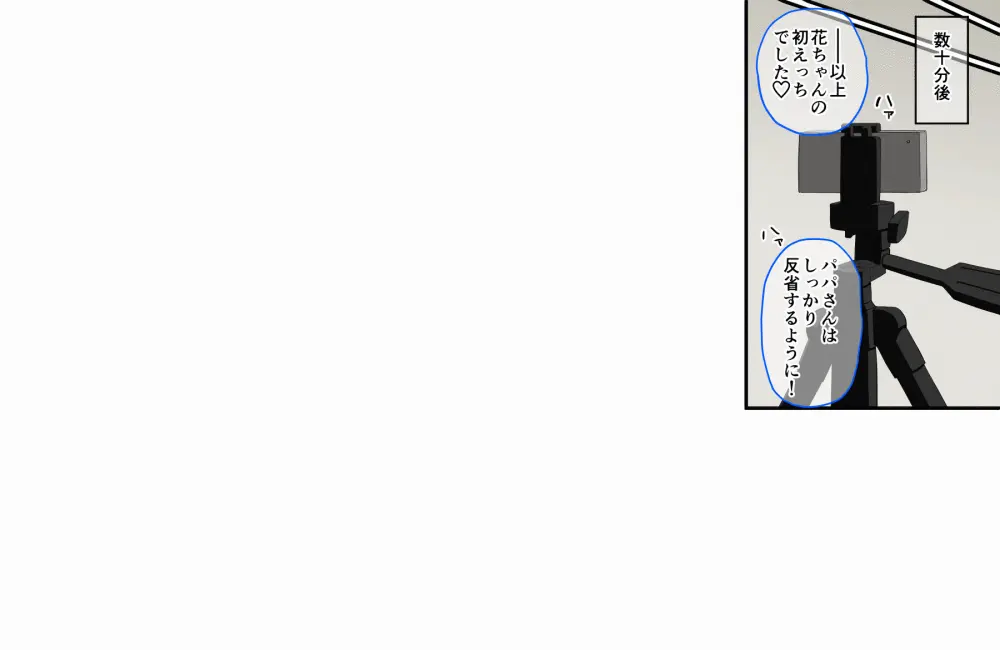 花ちゃんのお仕置きエッチ♪〜大好きなパパが親友と浮気エッチしてたので自分もエッチして2人に分からせる話〜 - page57