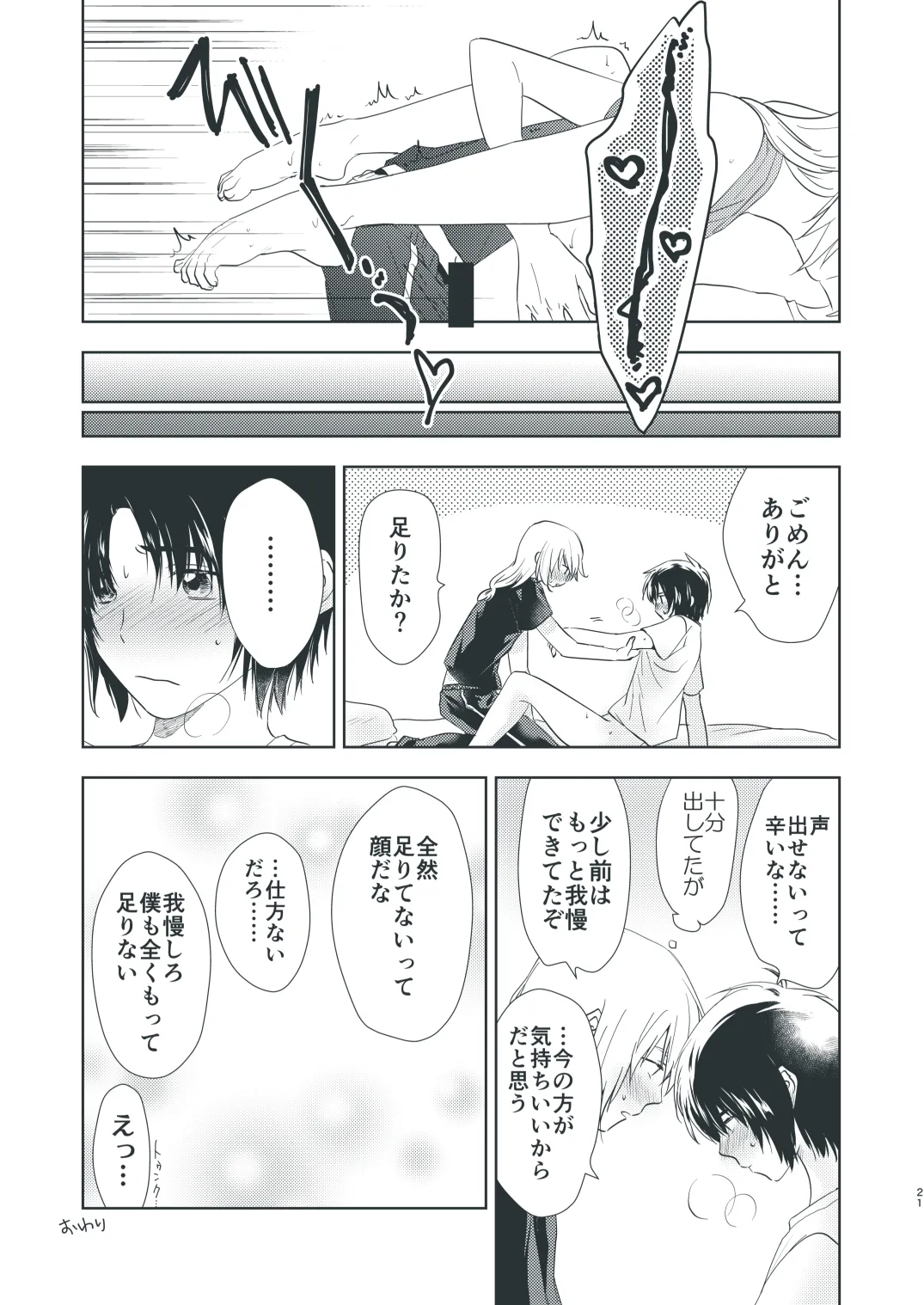 ぼくらのひそかな真夜中のできごと - page19