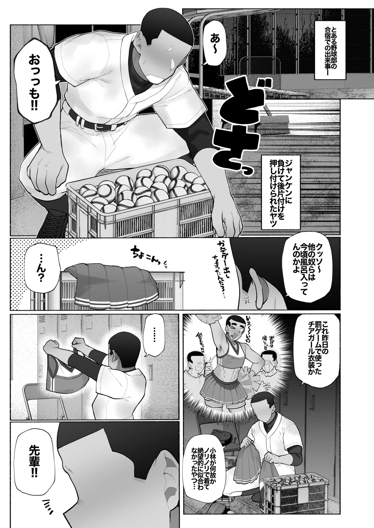 合宿で性欲がたまったので野球部坊主後輩を女装させてブチ犯す。 - page2