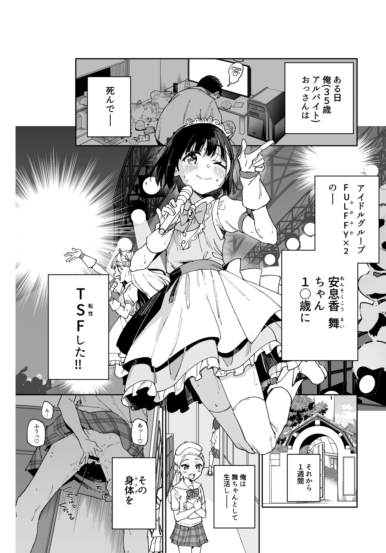 女子○学生アイドルにTSしたからメンバー全員とレズセする2 - page2