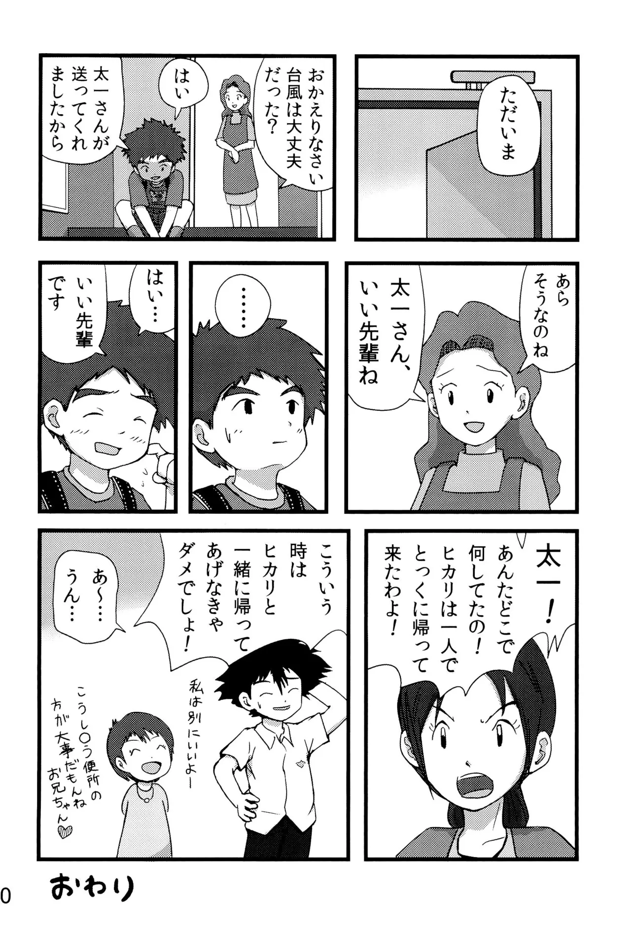 太一と光子郎の青春プレイ - page34