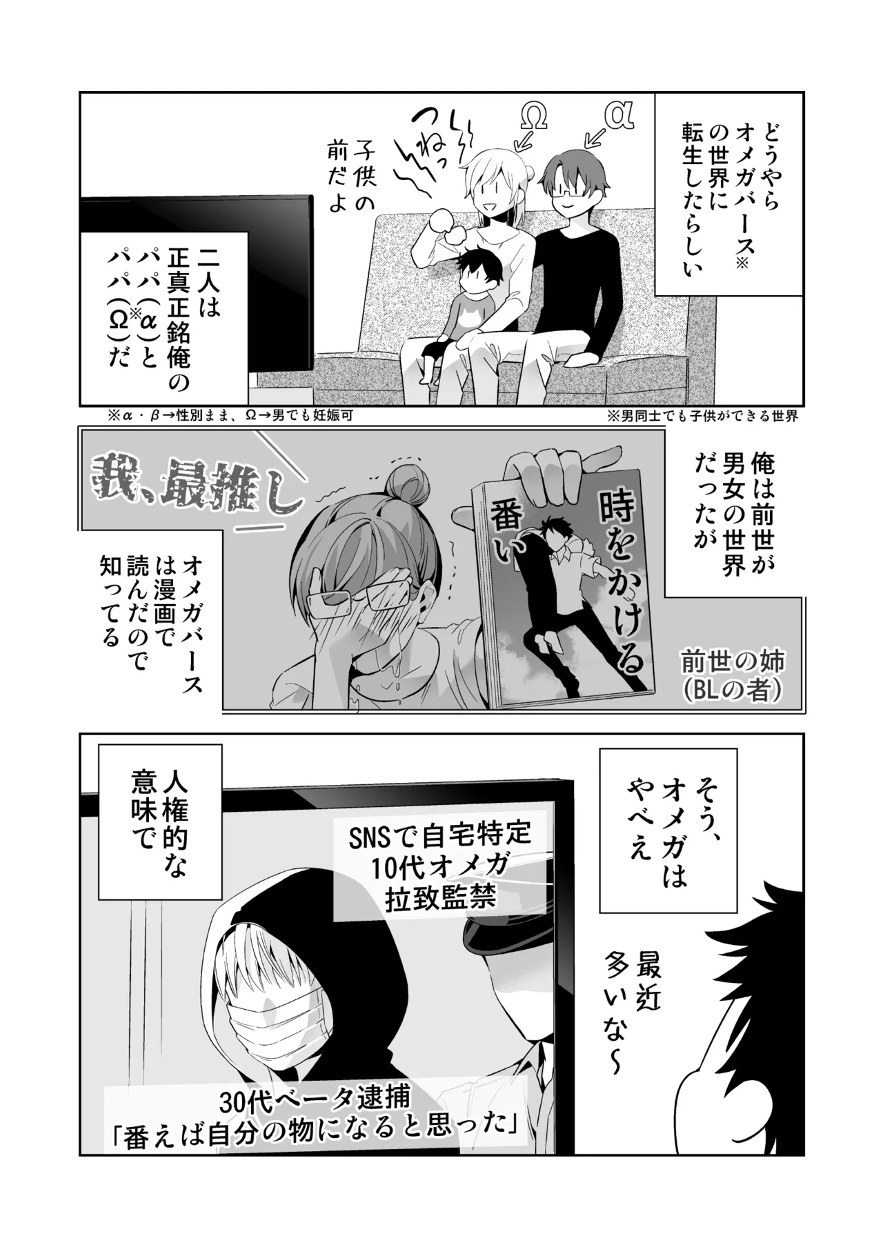 オメガバースの世界に転生したモブの話 - page4