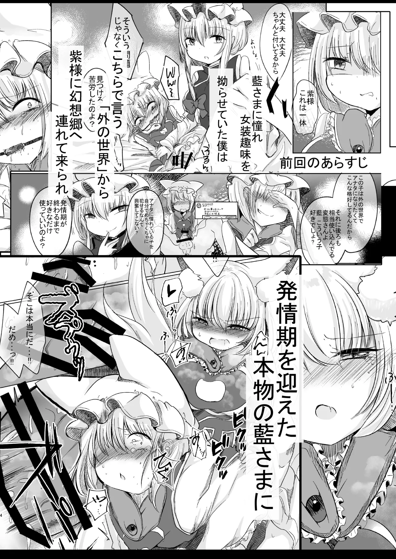 女装趣味のボクが今度はふたなり橙ちゃんに犯される本 - page3