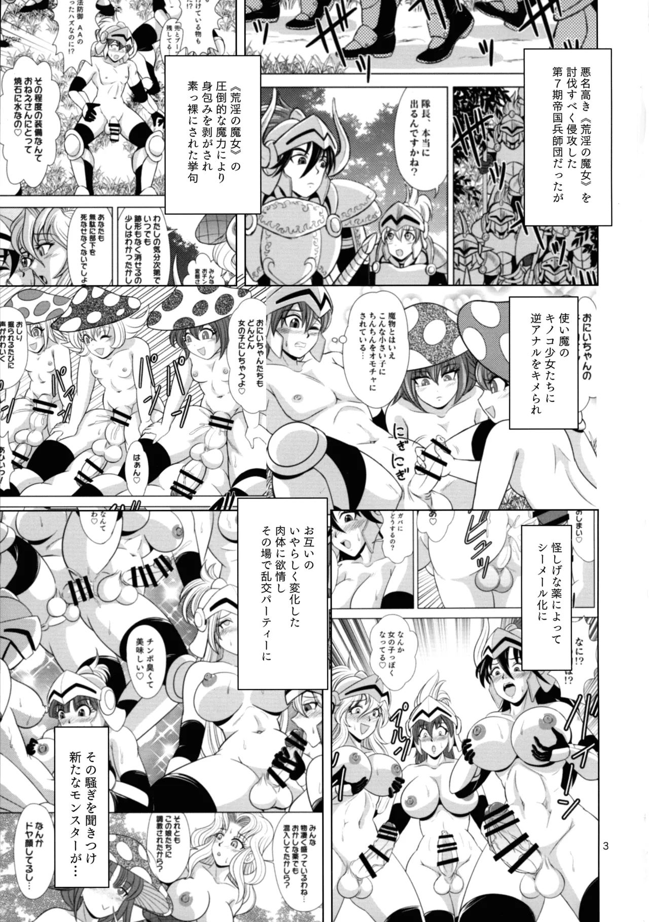 魔女と野獣と女騎士 - page3