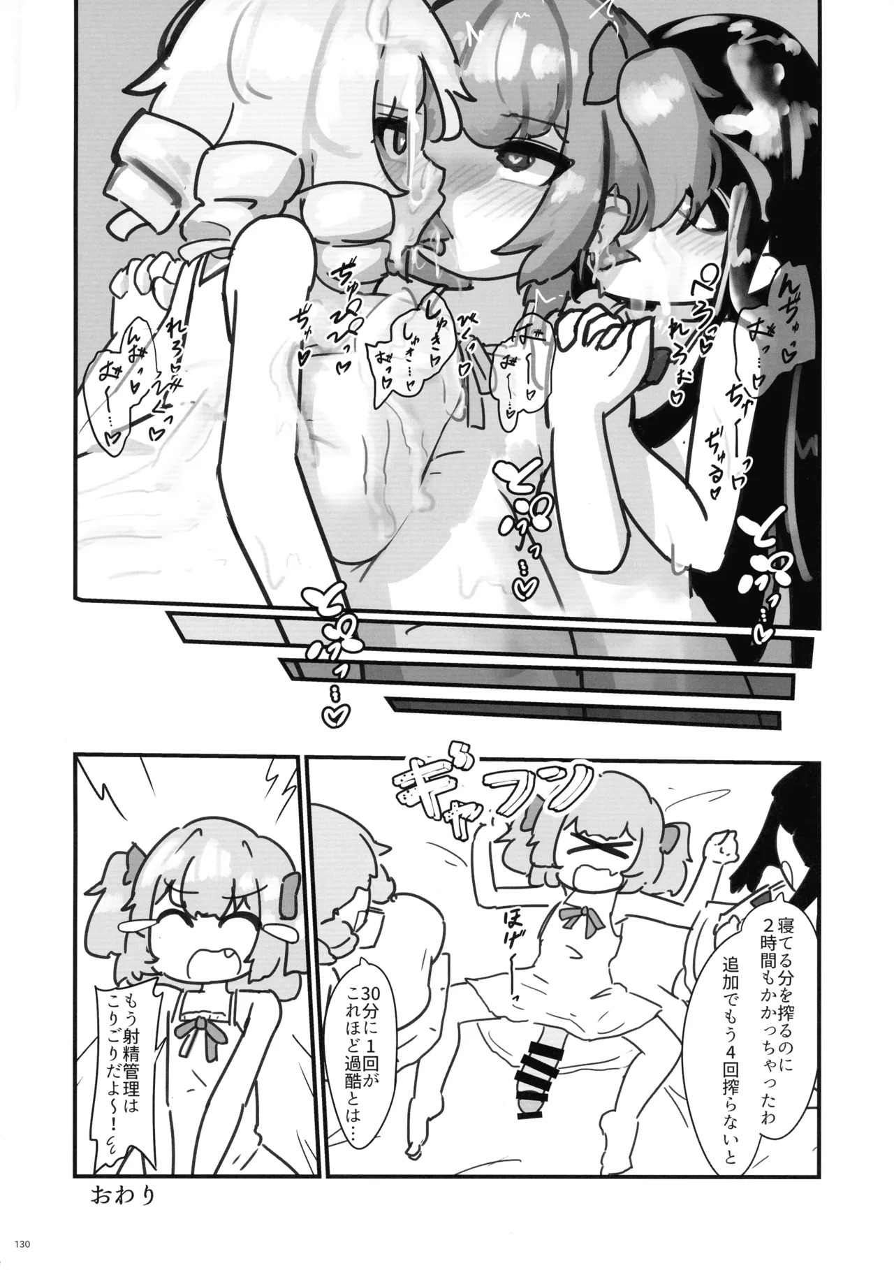 東方ふたなり射精管理合同誌 - page129