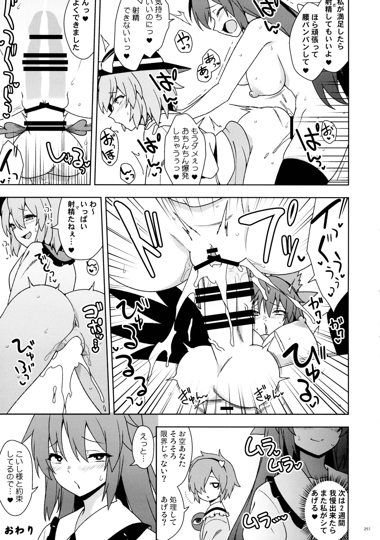 東方ふたなり射精管理合同誌 - page250