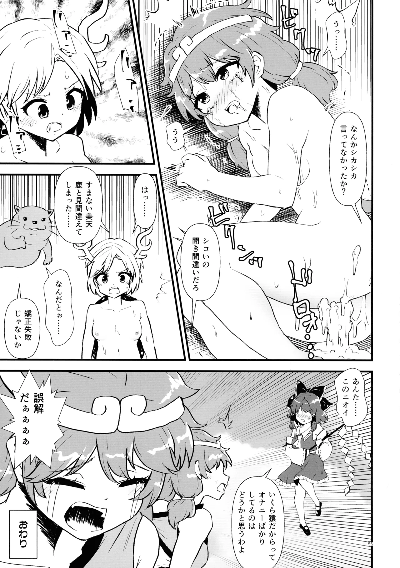 東方ふたなり射精管理合同誌 - page54