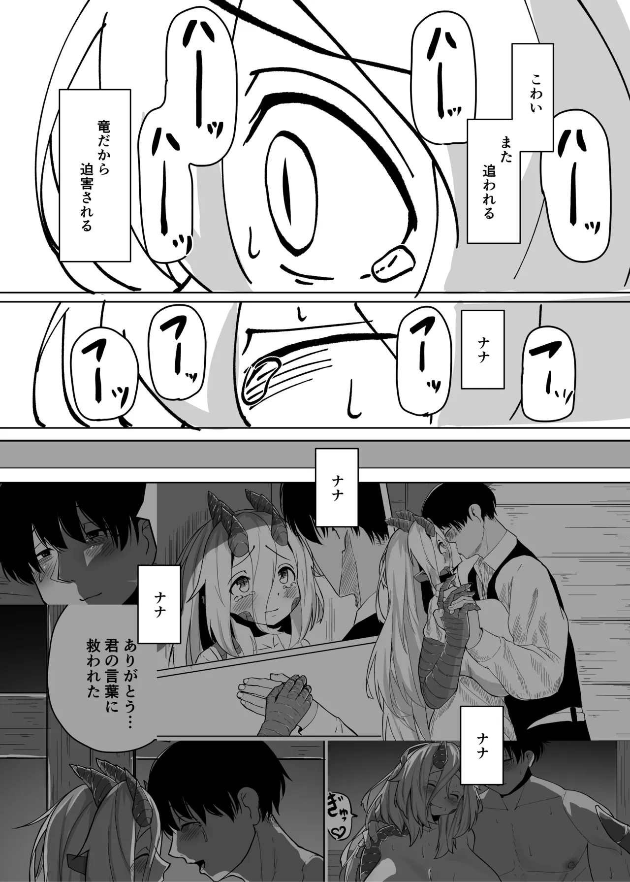 あの夜が一番の幸せだったから 迫害竜娘と限界殺し屋 人語忘れて獣エッチ - page12