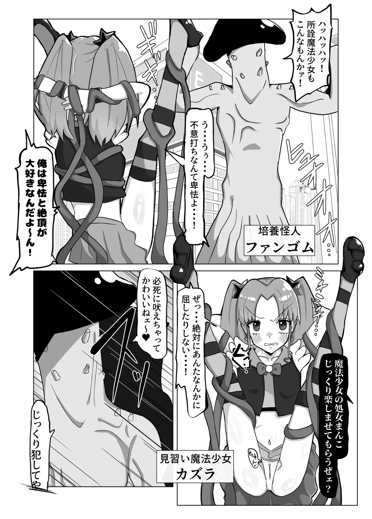 清楚な魔法少女がふたなりオナ猿にされてレズセックスで快楽堕ちしちゃう話 - page5