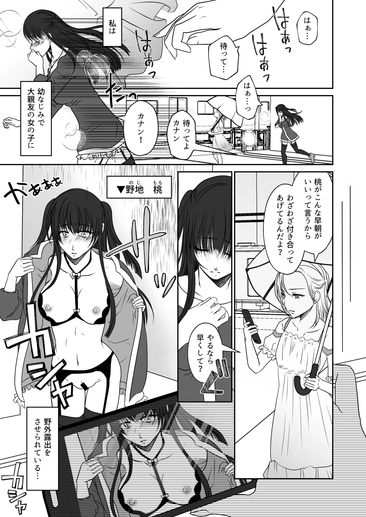 親友の女の子に野外露出させられた私 - page2