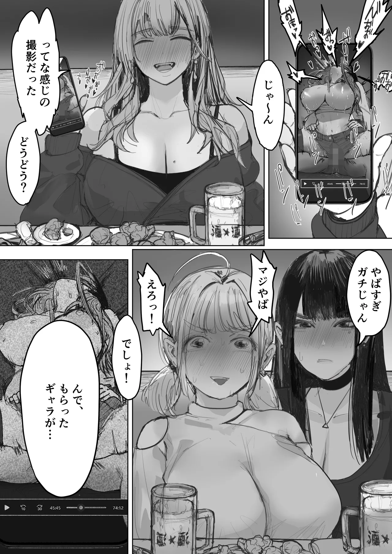 借金ギャル3人が同人AV撮影した結果 - page6