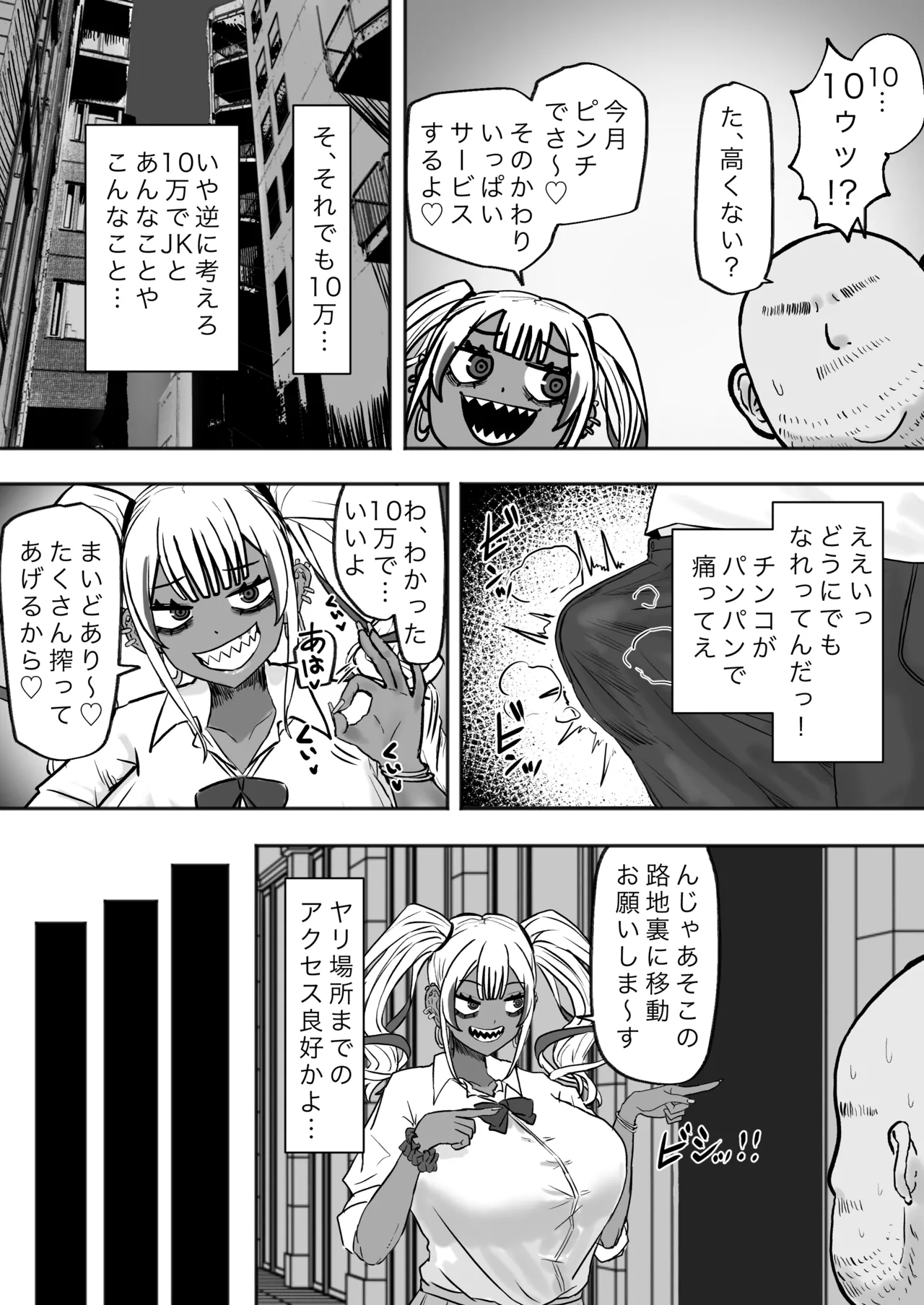 立ちんぼ黒ギャルビッチとドスケベパコパコナイト - page7