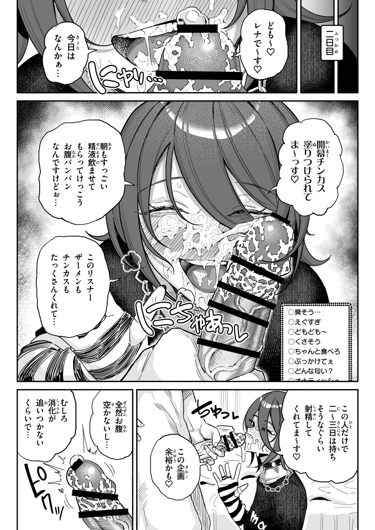 ちん嗅ぎ系配信者一週間チンカスザーメン生活 - page7