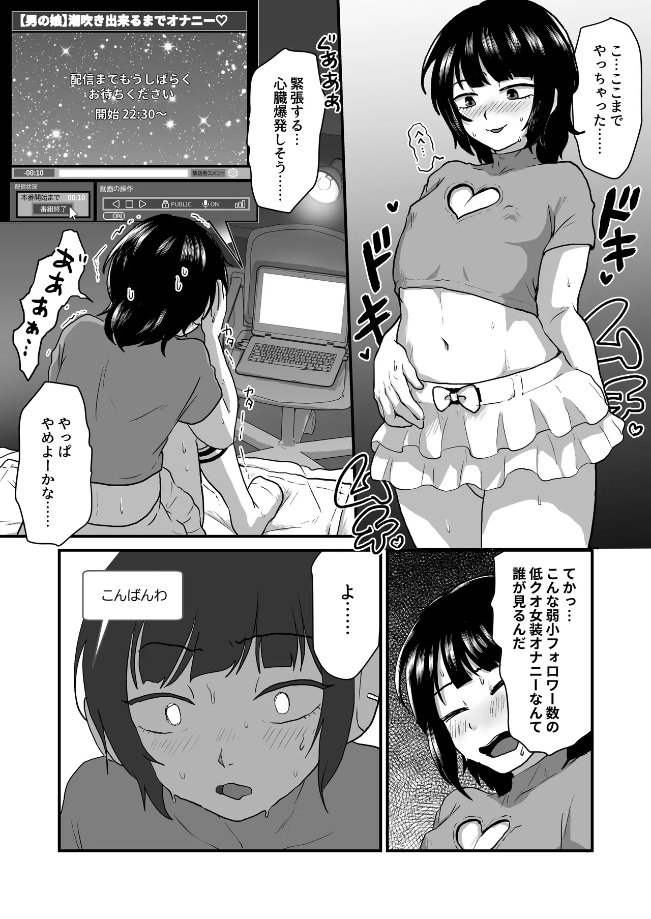 男の娘の潮吹き応援配信 - page7