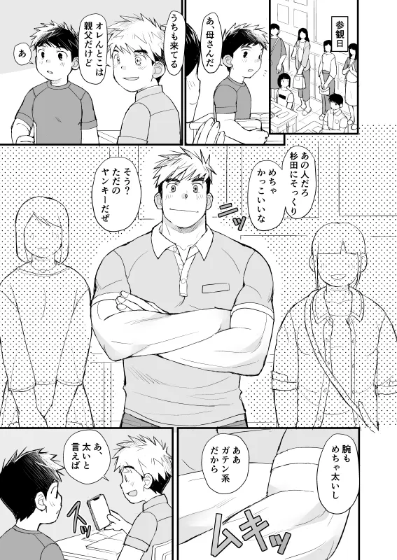 授業参観/極太な友達のお父さん - page2