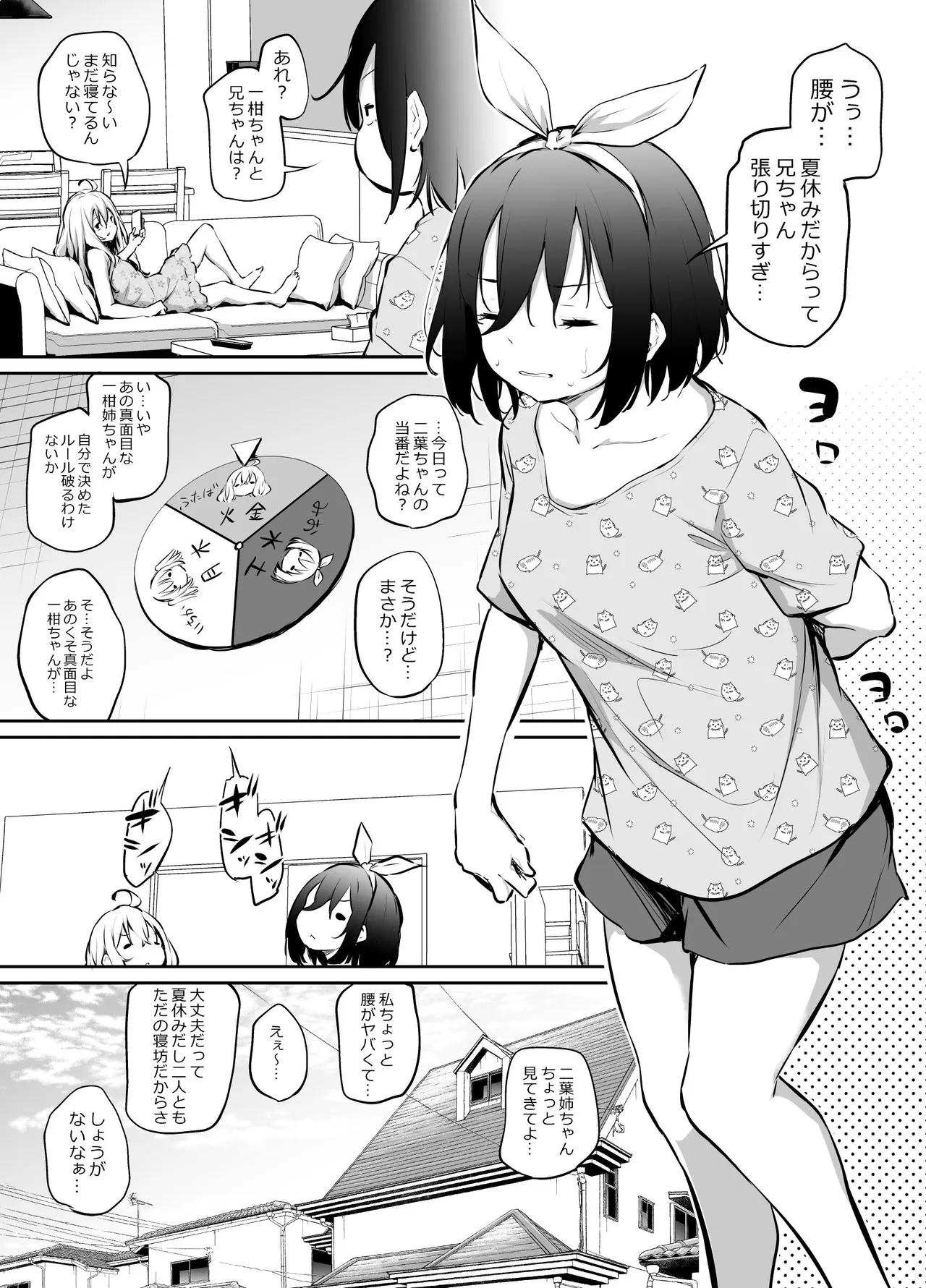 生意気三姉妹と夏休み - page1